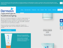 Tablet Screenshot of dermolin.nl